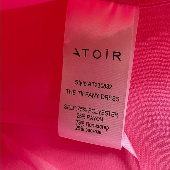 NWT Atoir Tiffany Dress Rose Floral Button Open Back Pink Sz 8 - Picture 11 of 16